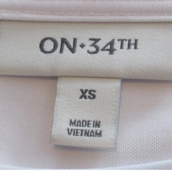 On 34th Women's Modal Blend Side-Tie Knit T-Shirt Top, Bright White, XS - Picture 3 of 6